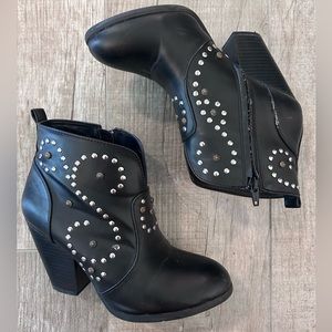 Black studded booties. Size 7 1/2 from Mossimo Supply Co.
